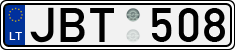 License plate of Lithuania, Cars