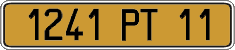 French license plate, FNI
