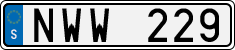 License plate of Sweden, Regular plates