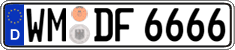 German license plate, Regular plates