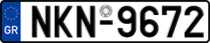 License plate of Greece, Cars