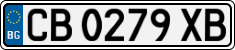 License plate of Bulgaria, Cars