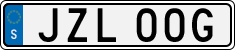 License plate of Sweden, Regular plates