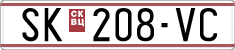 License plate of North Macedonia, Regular plates (1993)