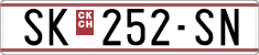 License plate of North Macedonia, Regular plates (1993)