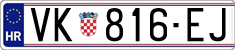 License plate of Croatia, Regular plates