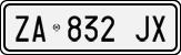 License plate of Italy, Cars (1994 year series)