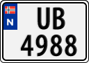 License plate of Norway, Trailers, motorcycles, special vehicles