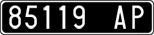 License plate of Italy, Cars (1927 year series)