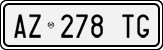 License plate of Italy, Cars (1994 year series)