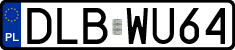 License plates of Poland, Regular car plates