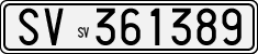 License plate of Italy, Cars (1927 year series)