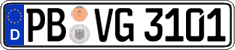 German license plate, Regular plates