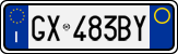 License plate of Italy, Cars (1994 year series)