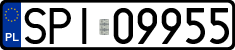 License plates of Poland, Regular car plates