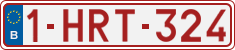 License plate of Belgium, Regular plates (2010)