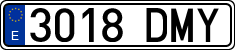 License plates of Spain, Ordinary (2000)