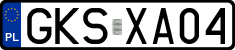License plates of Poland, Regular car plates
