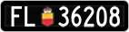 License plate of Liechtenstein, Cars