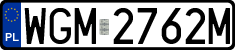 License plates of Poland, Regular car plates