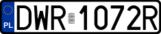 License plates of Poland, Regular car plates