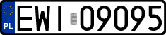 License plates of Poland, Regular car plates