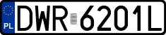 License plates of Poland, Regular car plates