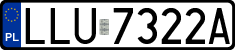License plates of Poland, Regular car plates