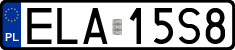 License plates of Poland, Regular car plates