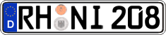 German license plate, Regular plates