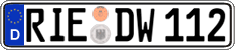 German license plate, Regular plates