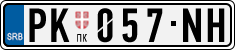 License plate of Serbia, Cars