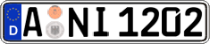 German license plate, Regular plates