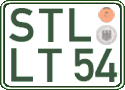 German license plate, Regular plates