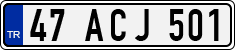 License plate of Turkey, Regular plates