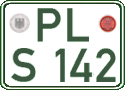German license plate, Regular plates