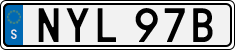 License plate of Sweden, Regular plates