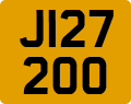 License plate of Jersey, Regular plates (J123456)