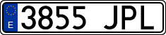 License plates of Spain, Ordinary (2000)