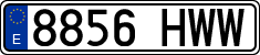 License plates of Spain, Ordinary (2000)