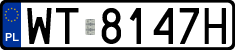 License plates of Poland, Regular car plates