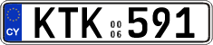 License plate of Cyprus, Regular plates
