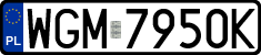 License plates of Poland, Regular car plates