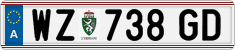 License plate of Austria, Regular plates