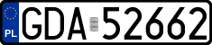 License plates of Poland, Regular car plates