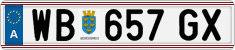 License plate of Austria, Regular plates