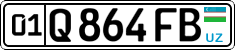 License plate of Uzbekistan, Private owners