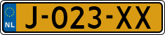 License plate of the Netherlands, Cars