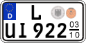 German license plate, Seasonal plates