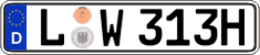 German license plate, Plates for oldtimers (type 